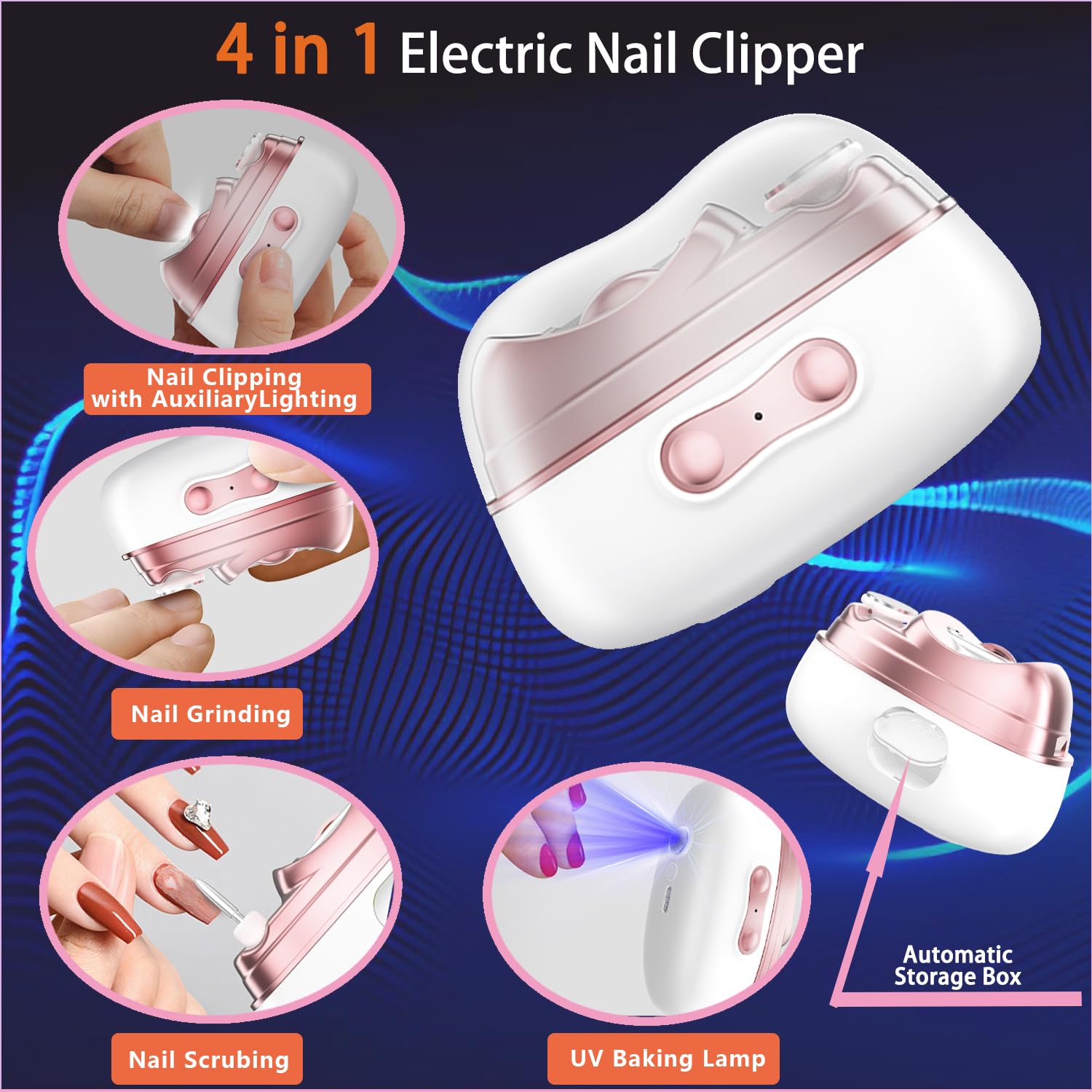 4-in-1 electric nail clipper
