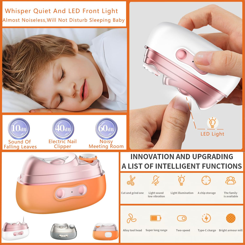Electric nail clipper detail view