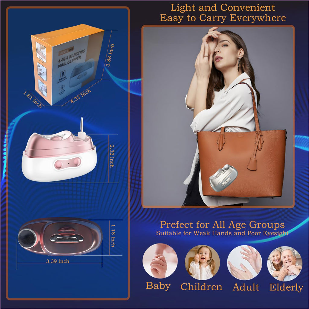 Electric nail clipper tool heads