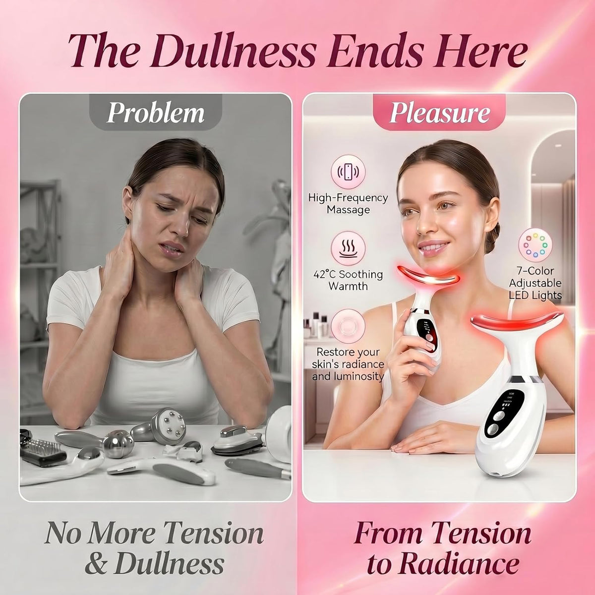 Light Therapy Face Device | LED Face & Neck Device Lyla Beauty