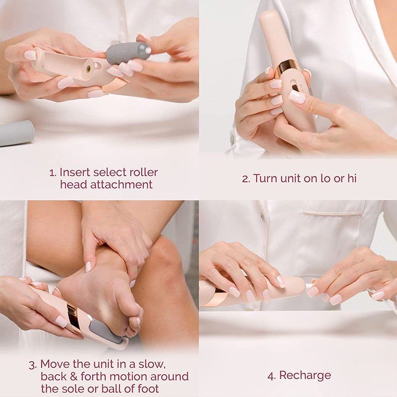 Electric foot file replaceable head