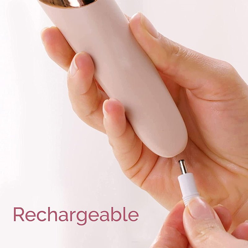 Electric foot file in use