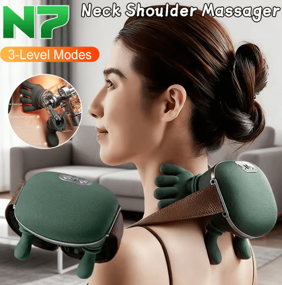 Shoulder and neck massager additional view
